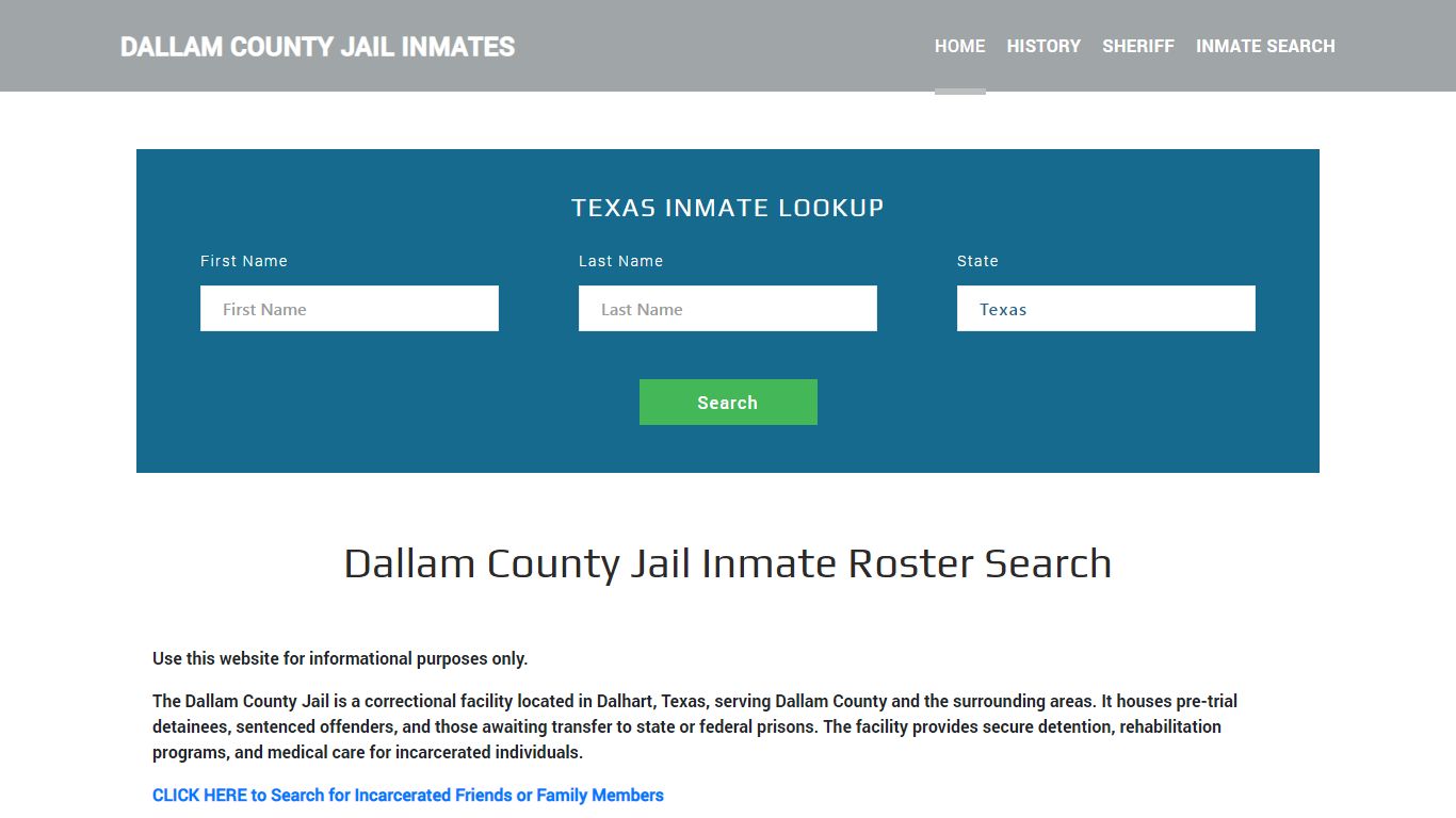 Dallam County Jail Inmate Roster Lookup, Dalhart, TX